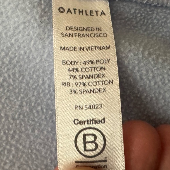 Athleta Triumph Full Zip Hoodie Thumbholes Stretch High Neck Women’s size XS - Picture 12 of 13